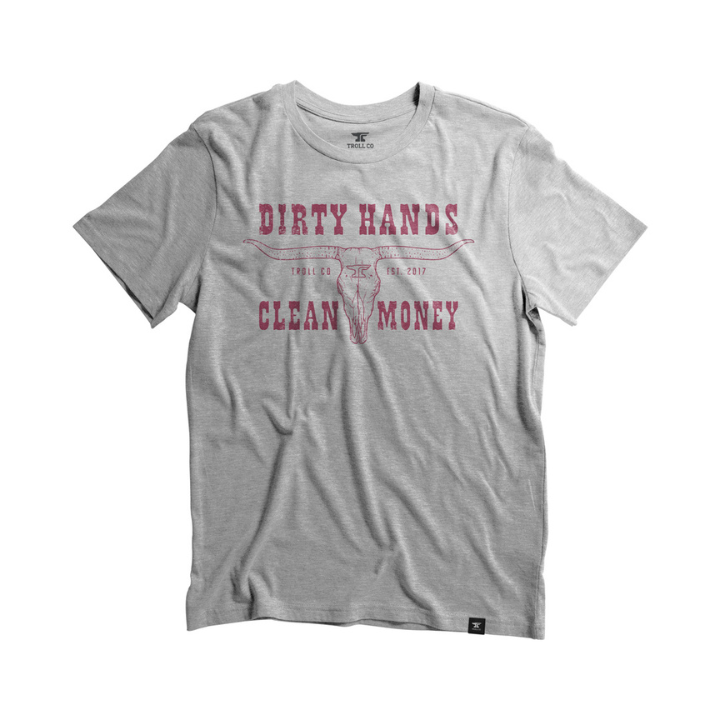 GIRLS S/S DHCM LONGHORN - GRY